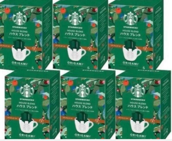 スターバックス オリガミ ハウスブレンド 30袋 ドリップコーヒー スタバ 賞味期限11月15日 6箱分 約1ヶ月分 コーヒー