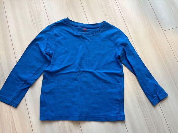 H&M オーガニックコットン 長袖Tシャツ 100cm ブルー