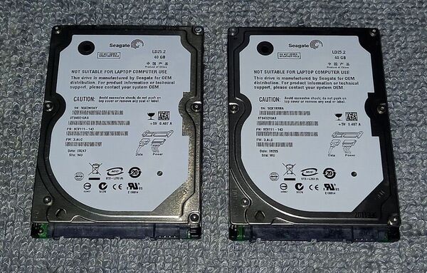 Seagate HDD 2.5 40GB 2個セット