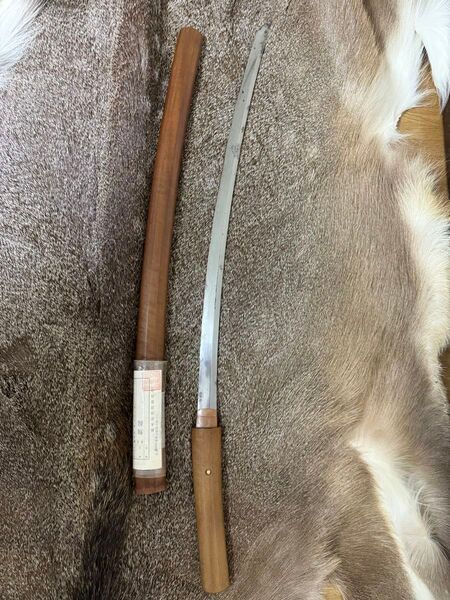 日本刀 無銘 おそらく太刀 真剣 62.2cm