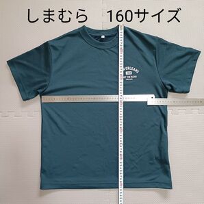 USED 深緑 160サイズ 薄手 半袖 Tシャツ 男の子 しまむら