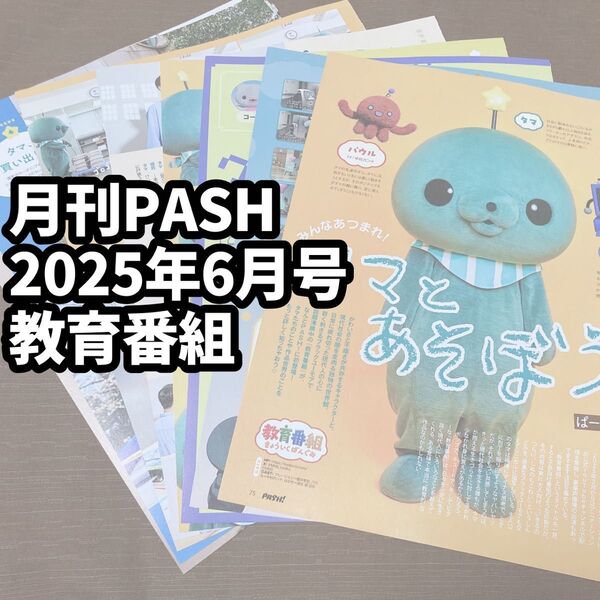 雑誌 切り抜き 月刊PASH パッシュ 2025年6月号 教育番組 タマ 櫻井孝宏