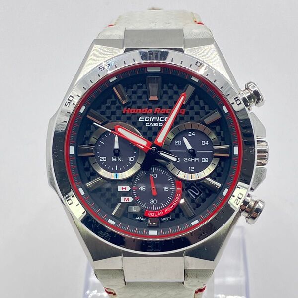 CASIO EDIFCE ホンダコラボ EQS-800HR-1AJR 腕時計 カシオ ホンダレーシング ソーラー時計 クロノグラフ