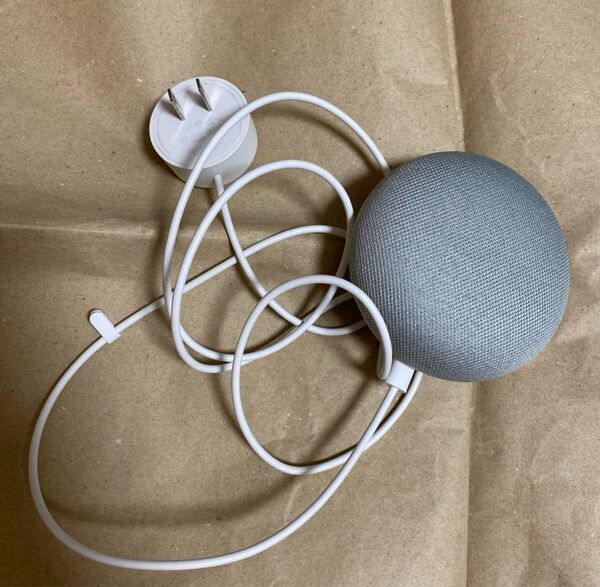 美品 Google Home Mini チョーク スマートスピーカー