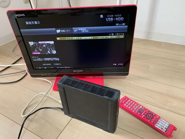 動作品 SHARPシャープ デジタルハイビジョンテレビ LC-19K5 1TB HDD付き