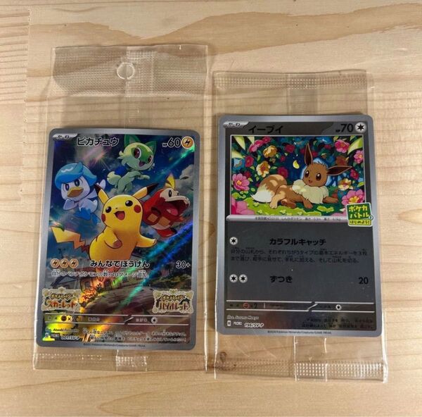 ポケモンカード プロモカード ピカチュウ イーブイ