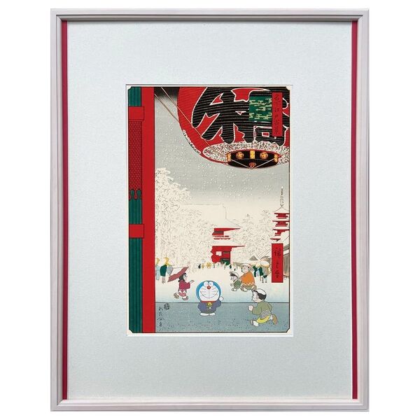 即日発送!新品 未開封 300部限定 ドラえもん浮世絵木版画「名所江戸百景 浅草金龍山」