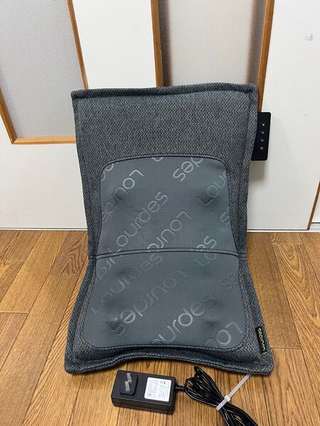 美品全身 ルルド プレミアム シートマッサージャー AX-HPL368 ダークグレー