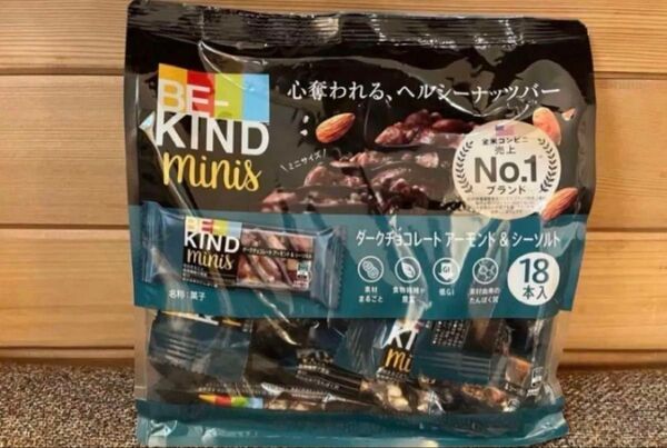 B-KIND ビーカインド ミニ チョコレートアーモンド&シーソルト 18本
