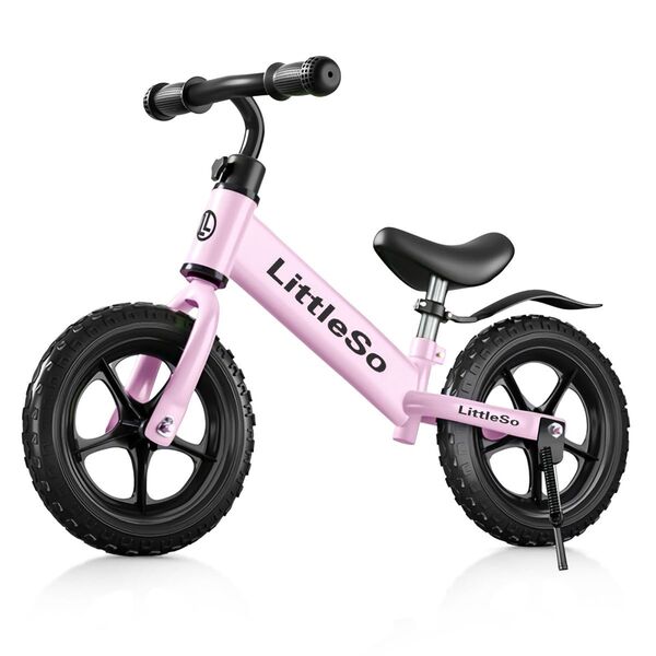 3~8歳向けキックバイク ペダルなし自転車 12インチ スタンド付