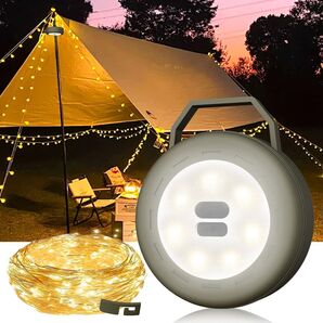 LEDランタン ストリング 超高輝度 Type-C充電式 6000mAh大容量