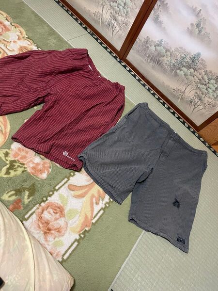 ビンテージ 貴重 古着 当時物 Piko コンバースのストライプショートパンツ Lサイズ ハーフパンツ2枚セット