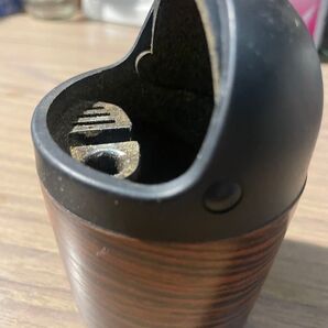 中古 昭和 当時物 木製とプラスチックの車用 携帯 灰皿 携帯灰皿 木目調 VIPカー使用 懐かしい