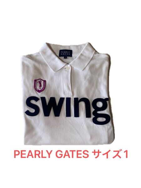 PEARLY GATES ポロシャツ サイズ1 ホワイト系 レディース