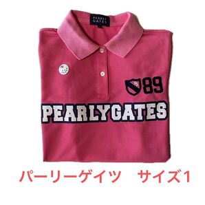 PEARLYGATES パーリーゲイツ ポロシャツ サイズ1 ピンク