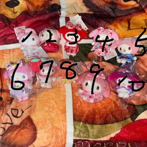 商品説明必読必須【消費税込定価販売 】送料手数料無料動画なし バラ売り不可 マイメロ ぬいぐるみセット ①(写真4枚目に料金日)