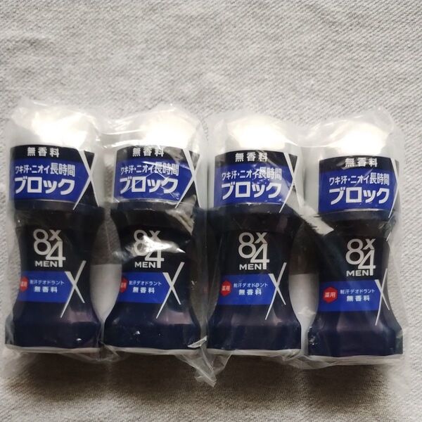 【4個セット】エイトフォー ロールオン 制汗デオドラント 無香料 60ml