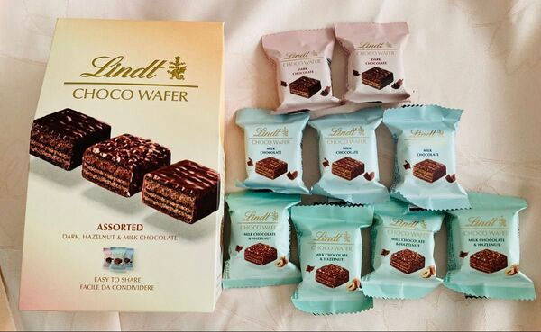 Lindt リンツ チョコウェイファーパック チョコウエハース 3種アソート