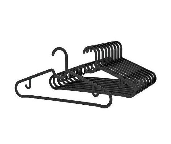 IKEA SPRUTTIG ハンガー ブラック 30本セット イケア スプルッティグ 黒ハンガー 衣替え
