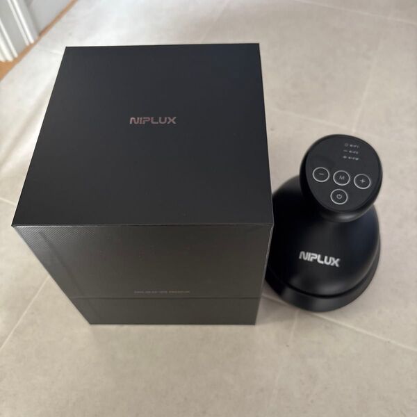 NIPLUX EMS ヘッドスパ 電動頭皮ブラシ 頭皮ケア フェイスケア 高輝度赤色LED IPX7防水 3D振動 コードレス