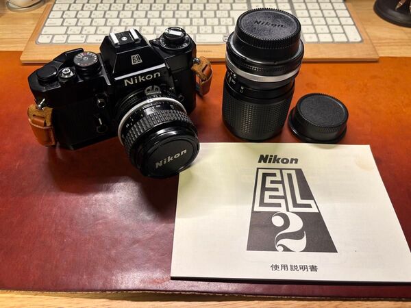 Nikon EL2 ブラックボディ レンズ2個セット 一眼レフフィルムカメラ