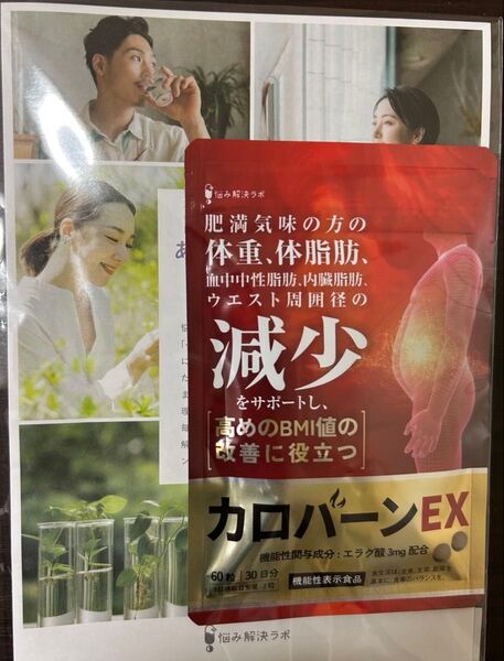 30日分 カロバーンEX 内臓脂肪 中性脂肪 エラグ酸 日本製