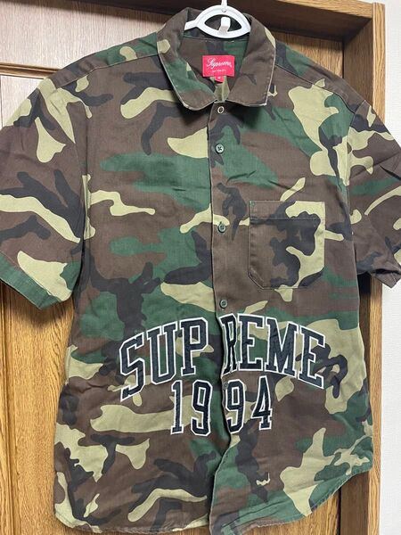Supreme シュプリーム アーチロゴ ロゴ 半袖シャツ シャツ Arc Logo Work Shirt ワークシャツ 迷彩 M