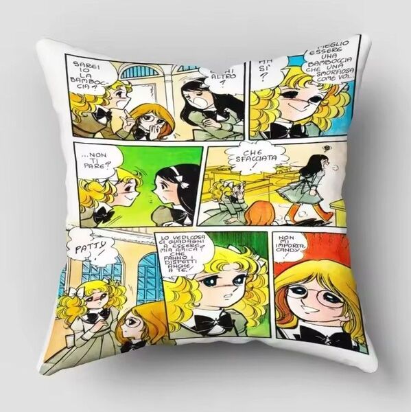 キャンディ・キャンディ クッションカバー 45×45 少女漫画 コミック柄
