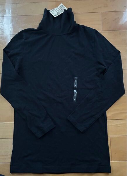 無印良品 タートルネック長袖シャツ メンズM