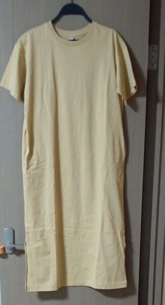 ユニクロ UNIQLO ワンピース Tシャツ ロング カットソー ロングTシャツ ルームウエア 部屋着