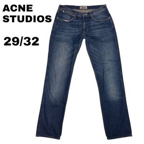 ACNE STUDIOSトルコ製 ストレート デニムパンツ 伊勢丹 濃紺 29