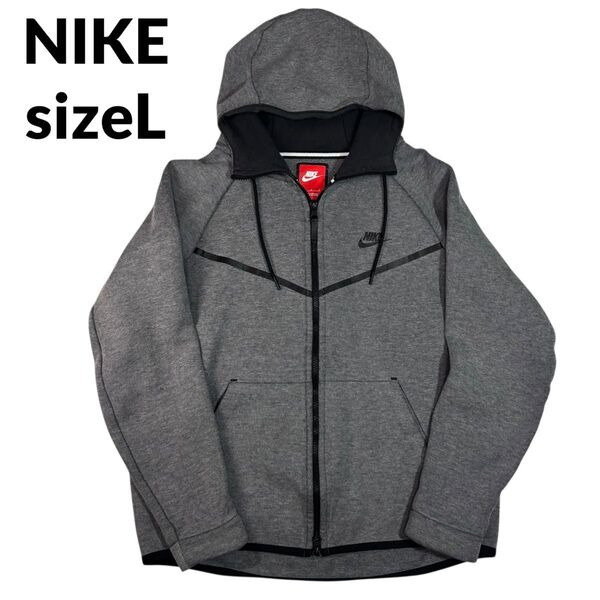 【廃盤品】NIKE ナイキ テックフリース ウィンドランナー L グレー 希少