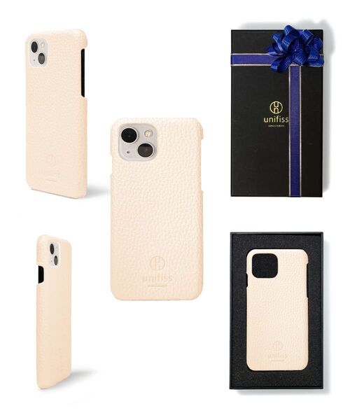 iPhone13 ケース ホワイト 白 高級感 薄型 軽量 おしゃれ シンプル レザーケース スマホケース