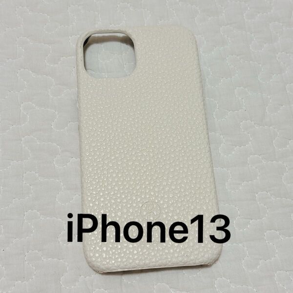 iPhone13 ケース ホワイト 白 高級感 薄型 軽量 おしゃれ シンプル レザーケース スマホケース