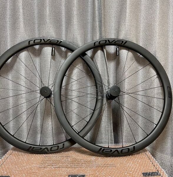 新品 ロヴァール ROVAL C38 DISC カーボン チューブレス ホイールセット シマノ12/11S ワイドリム 21C