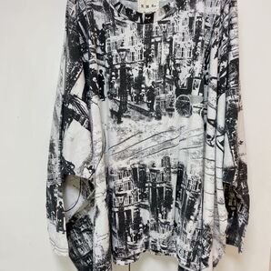 プリントロングシャツ