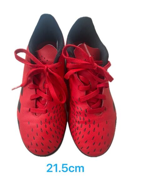 adidas 赤 スパイクシューズ フットサル シューズ 21.5 アディダス