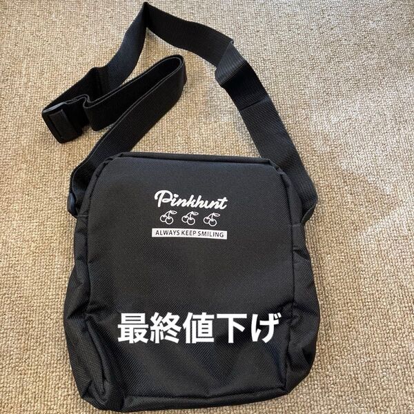 雑誌付録 ピンクハント ショルダーバッグ 未使用保管品 ブラック