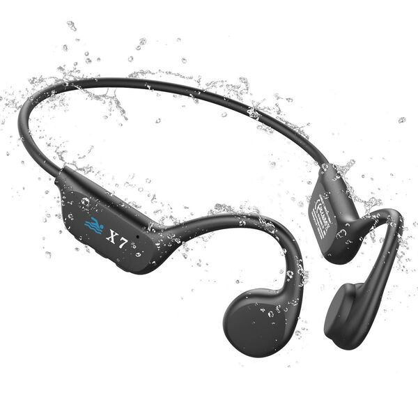 【人気商品】骨伝導イヤホン イヤホン IP68 防水 Bluetooth ブラック スポーツ オープンイヤー 長持ち 32GB