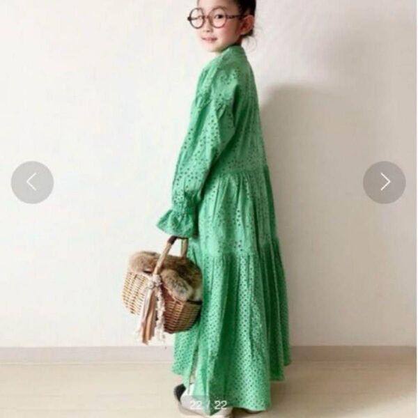 CIAOPANIC TYPY 【KIDS】indiaカットワークレースワンピース