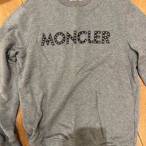 MONCLER ロゴスウェット グレー