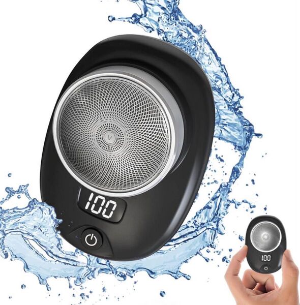 髭剃り 電気シェーバー 電動 メンズ 小型 携帯 IPX7防水 深剃り急速充電