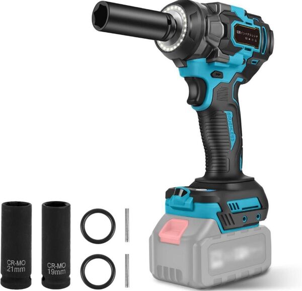 電動 インパクトレンチ 18v 充電式 マキタ互換品 正逆転両用 本体のみ