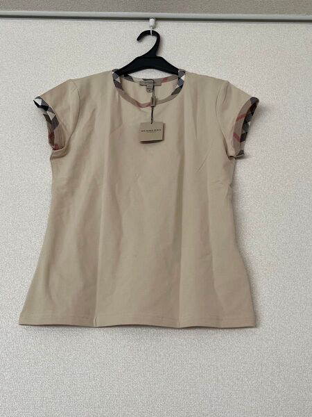 【新品・タグ付き】BURBERRY LONDON Tシャツ チェック ベージュ レディース