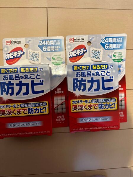 カビキラー 防カビジェル 置くだけ 24時間防カビ(やさしいフローラルの香り) 2個セット