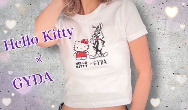 【ハローキティコラボ】GYDA BUNNY×ハローキティ ショートTシャツ