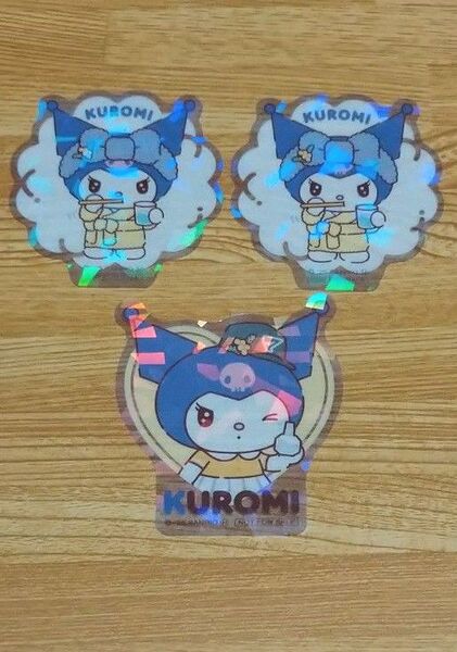 マツキヨココカラ マイメロディとクロミのうきうき新生活 キラキラクリアステッカー クロミ3枚セット