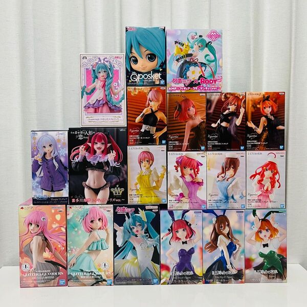美少女 フィギュア 19体 まとめ売り 初音ミク 喜多川海夢 五等分の花嫁 魔女の旅々 イレイナ ToLOVEる AMP バニー