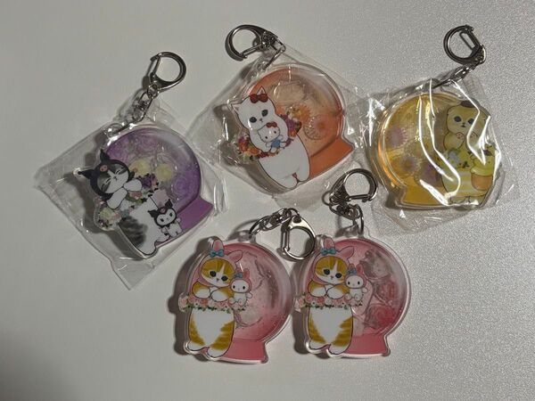 mofusand×サンリオキャラクターズ アクリルプレートキーホルダー
