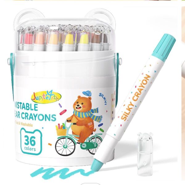 赤ちゃんと子供のための100%安全クレヨンTWISTABLE BEAR CRAYONS 36色セット